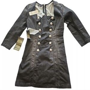Bebe black denim dress,Size 4